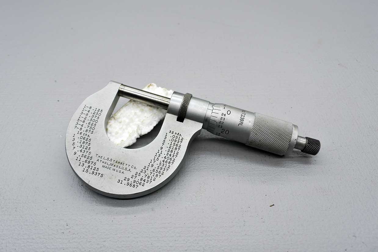 Starrett 238Rl Heavy Duty Micrometer 0 - 1"
