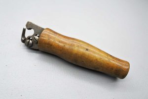 Vintage Leather Shave, nice handle, leather tools