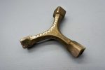 Brass Box Wrench, Boston Mass, 4 1/2"