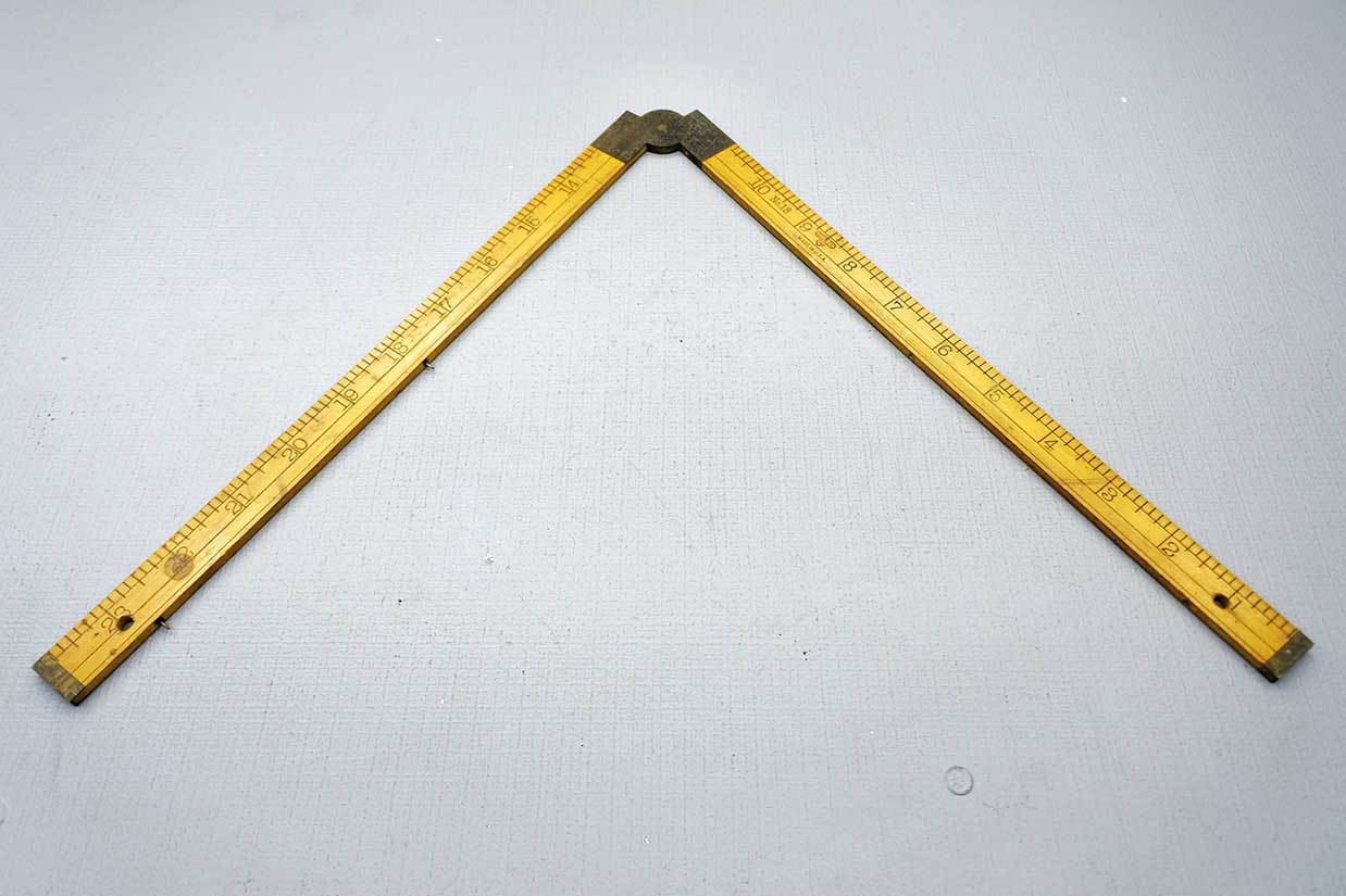 Stanley No18 Sw 2 Fold 24" Boxwood Rule - Image 3