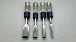 Sears USA Bevel Edge Chisel Set Steel Top, 1,3/4,1/2,1/4"