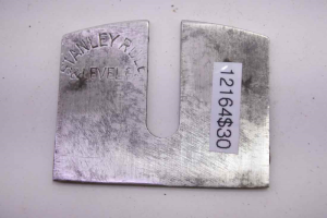 Stanley 63" wide x 1 3/4" long spokeshave cutter, rule and level logo