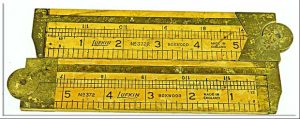 Lufkin # 372 And 372R Boxwood Caliper Rules, Most Original FinishOn Both.