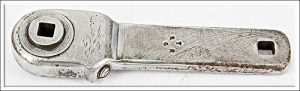 Vintage Miniature Ratchet Wrench 4 3/4" Marked T Q R G.