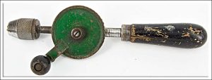 Miniature Hand Drill Germany, Small Check In Handle.
