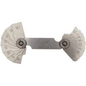 Mitutoyo 186-103 Radius Gage Set 16 Leaves