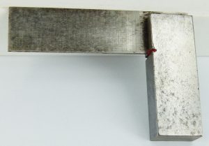 Engineers Square, 3", Maker Worn.