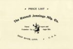 Russell Jennings Manufacturing Company Ca 1899, Reprint, 32 Pages, 28 X 34.5 Cm. Includes 11 Pages Supplementary Historical Material Compiled By Kenneth D. Roberts: Forward, Historical Information, Photos Tools And Factories, 1881 Price List And Text Pate