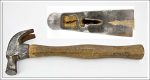 Cheney Style Ball Claw Hammer, Makers Name Is Worn F, Nice Handle.