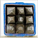 Mixed Maker Usa 1/16" Number Set, Complete, No Top To Box.