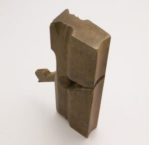 Early Dutch Moulding Plane, 10 1/2 Inches Long, 1 1/4 Wide. Marked "Jn" Under A Crown.