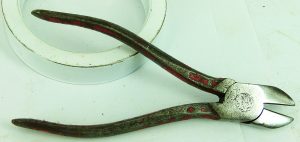 Side Cutter Pliers, Maker Worn.