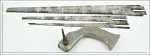 Rare W Tyzac & Sons & Turner Ltd Nest Saw, Maker Engraved On Each Blade, Smaller Blade Small Bend.