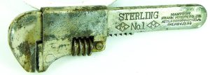 Frank Mossberg Sterling #1 Vintage Wrench, Patent 1900, 5".