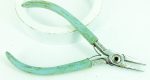 Jeweler's Pliers 5", Long Flat Nose, Maker Worn.