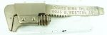 Miniature Collectable Wrench with Advertising, Slightly Bent, 3".