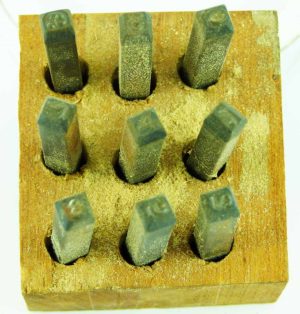 Number Set In Timber, Usa 3/16".