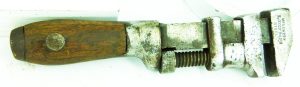 Coes Wrench Co Timber infill Handle Early Wrench, 6 1/2".