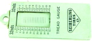 Seiberling Tyre Thread Gauge.