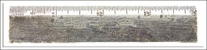 Very Rare J Smallwood Birmingham, With A Crown M - Markings And Dated 1938 Corner Rule, 4" Long, Marked Also London, The Rule Is In The Shape A V.