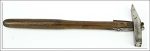 Small Strap Hammer, 2 1/4" Long Head, Maker Worn F, A Few Dings On Face.