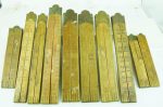 Assorted Boxwood Rules, Variety Makers, Some Have Worping Or A Little Chip.