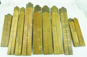 Assorted Boxwood Rules, Variety Makers, Some Have Worping Or A Little Chip.
