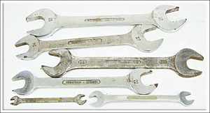 Gedore Germany Metric Spanners, 32-30, 27-24, 26-24, 22-20, 11-10, 7-6.