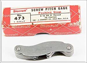 Starrett #473 Screw Pitch Gage Iob. Fine