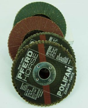 Pferd Horse 80Pff 100-16 Sanding Discs, 2 80 Grit And 2 60 Grit.