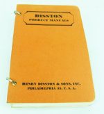 Disston Product Manuals, About 1947, Over 200 Pages Original.