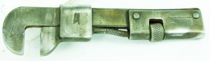 Early Footprint England Vintage Wrench, 7 1/2".