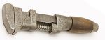 Vintage 6 1/2" Timber Infill Wrench, Maker Is Worn.