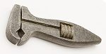 Mini Wrench, Maker Is Partly Readable, 3 1/2", Pitted.