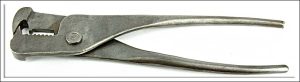 J N Maus Early Patent Cutting Plier, 9 1/2" Long.