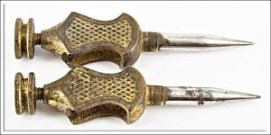 Stanley No 1 Brass Trammels, No Keepers.