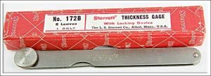 Starrett #172B Thickness Gage Iob.