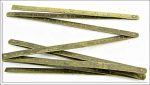 Extra Small Brass Zigzag Rule Early, Metric And Inches.