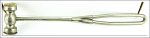 Bmg Mfg Usa Jeweler's Hammer, 1 1/2" Long Head Fibre And Brass.