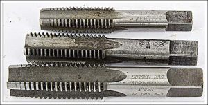Large Size Whitworth Tap Set, 1, 7/8, 3/4", High Quality Taps.