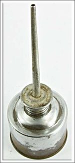 Small Oil Can, 1 3/4" Round Base And 5" High.