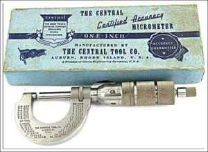 Central Tool Usa 0 -1" Micrometer Iob.