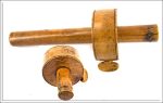 Very Early Boxwood Marking Gauge, The Colour Is To Die For, Small Check In Bottom Photo.