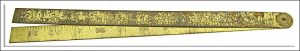 Rabone #1493 - And #1243 2 Fold Brass Rule 2 Foot, Very Little Use, Original Finish, This Is 2 Different Rules.