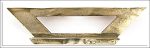 Heavy Brass Dovetail Gauge, Maker Worn.
