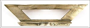 Heavy Brass Dovetail Gauge, Maker Worn.