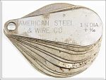 American Steel & Wire Co Gauge, Owners Marks.