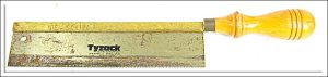 Tyzack Brass Back Dovetail Saw, Owners Name On Saw, 8" Blade, 15 Tpi.