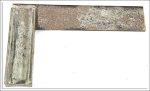 Steel Engineers Square, 7", Maker Worn.