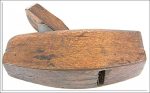 Small Wood Compass Plane, A Few Marks On Sole, 6 3/4" Long With 1 3/4" Cutter.